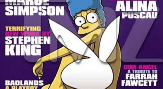 Marge Simpson su Playboy