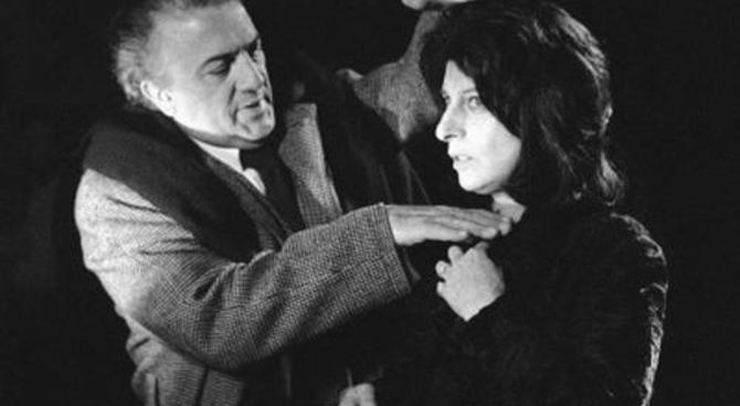 Federico Fellini e Anna Magnani