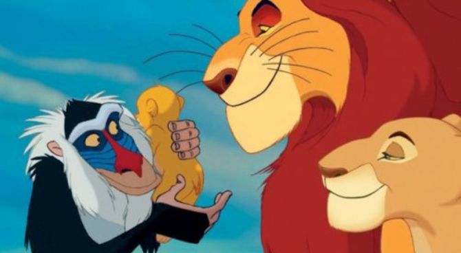 Il re leone 3D - Rafiki, Mufasa e Simba