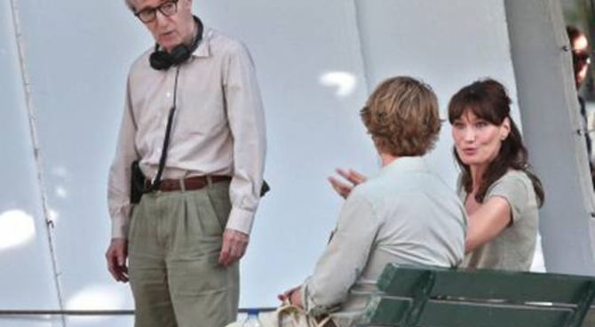 Midnight in Paris - Woody Allen, Owen Wilson e Carla Bruni Sarkozy