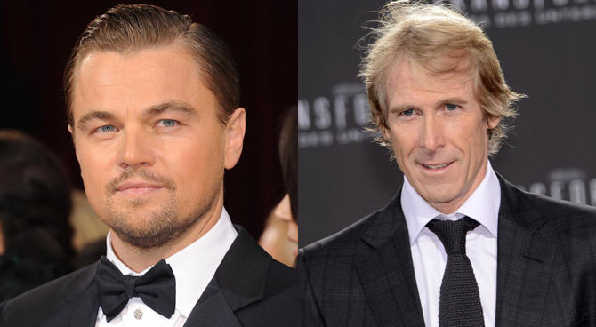 Leonardo DiCaprio e Michael Bay