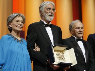 Festival di Cannes 2012 - Emmanuelle Riva, Michael Haneke, Thierry Fremaux