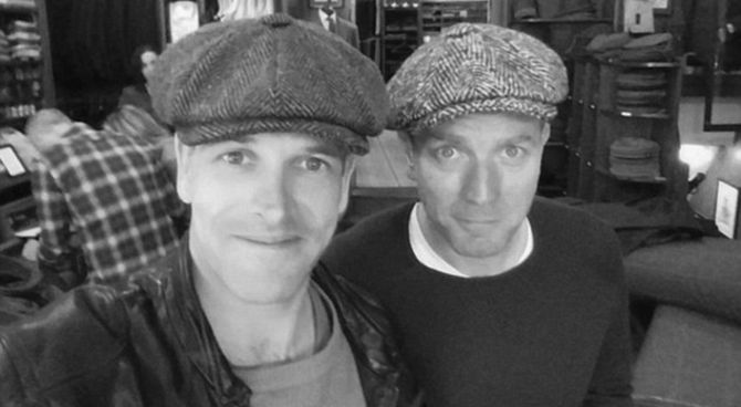 Il selfie di Ewan McGregor e Jonny Lee Miller dal set di Trainspotting