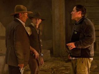 Cowboys & Aliens - Harrison Ford, Daniel Craig e Jon Favreau