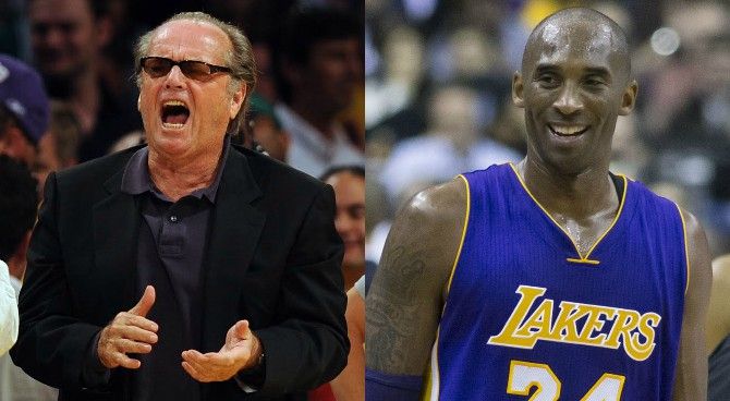 Jack Nicholson, Kobe Bryant