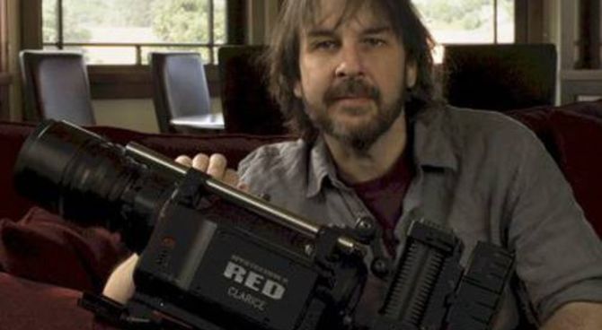 Peter Jackson con la videocamera Red