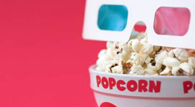 Pop corn e occhiali 3D