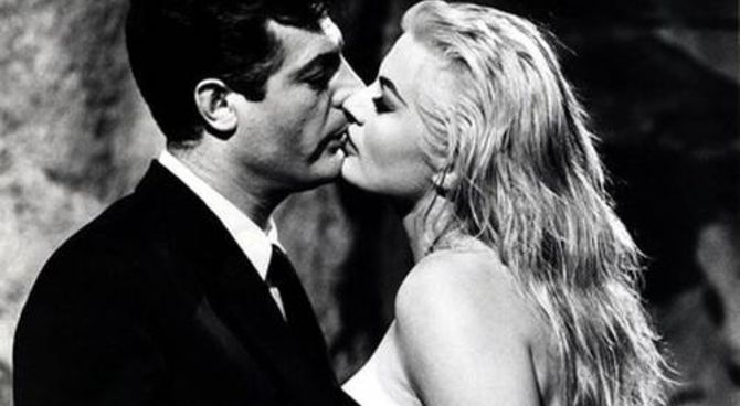 La dolce vita - Marcello Mastroianni e Anita Ekberg