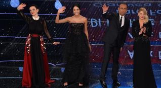 Sanremo 2015 - Carlo Conti - Arisa - Emma Marrone - Rocio Morales