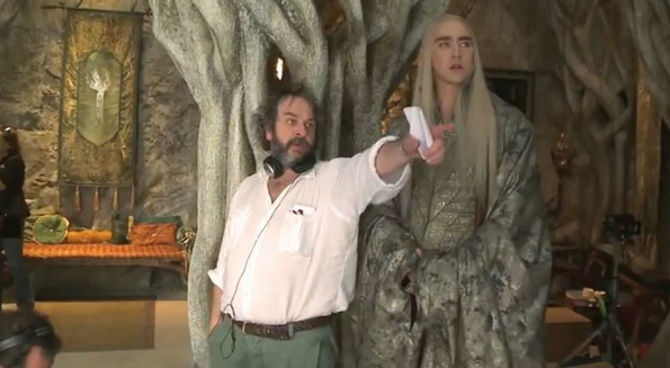 Ppeter Jackson dal backstage de Lo Hobbit<br>